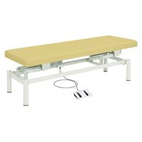 【軒先渡し】高田ベッド 電動診察台(電動ハイローベッド) 25353600 ビニルレザーアイボリー TB-912(W60XL180CM) 1台（直送品）
