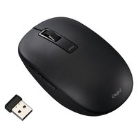 ナカバヤシ 無線静音5ボタンBlueLEDマウス/ブラック MUS-RKF218BK 1個