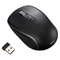 ナカバヤシ 無線静音5ボタンBlueLEDマウス/ブラック MUS-RKF216BK 1個