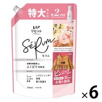 レノア リセット セラム ホワイトピーチ＆カモミール 詰め替え 特大 750mL 1セット（1個×6） 柔軟剤 P＆G