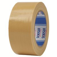 【ガムテープ】 エコラ布テープ　No.601S　茶　50mm×長さ25m (旧：再生PET布テープ　No.601S)  積水化学工業 1セット（5巻入）