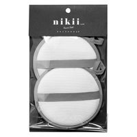 &NE nikii ラウンドクロス ちょい拭き 両面ふきん グレー ループ付き 1個（2枚入）エヌ・エレファント