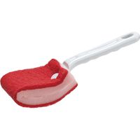 テラモト ＢＭトイレブラシ 赤　（研磨剤なし） トイレ用  CE4880002　1本