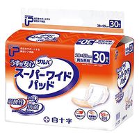 白十字 PUサルバうす型安心スーパーワイド 33233(30マイイリ) 1箱(30枚入x6袋入)（直送品）