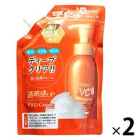 プラチナレーベル VC酵素配合泡洗顔 700ml 詰め替え ドウシシャ 2個 大容量 特大