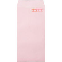 ムトウユニパック ナチュラルカラー封筒 長3 ピンク　テープ付 100枚（わけあり品）