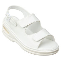 ファーストレイト　エアー2本バンドサンダル　ホワイト　M（22.5～23.0cm）　FR-437　ナースサンダル　1足（わけあり品）