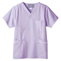 高浜ユニフォーム スクラブ 男女兼用 TU-S205 ラベンダー L（わけあり品）