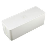 JEJアステージ ケーブルボックス ホワイト 1個（わけあり品）