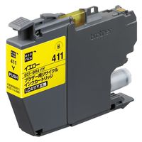 エコリカ ブラザー（brother）用 リサイクルインク ECI-BR411Y イエロー 1個