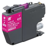 エコリカ ブラザー（brother）用 リサイクルインク ECI-BR411M マゼンタ 1個