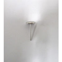 山喜産業 錺技研 大頭上敷鋲　鉄　ニッケルメッキ　14×30mm　1箱（300本入）（直送品）