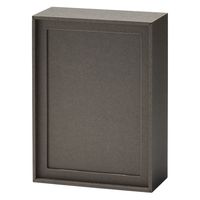 無印良品 フォトフレームにもなるポストカードケース 約幅123×奥行166×高さ57mm ダークグレー 良品計画