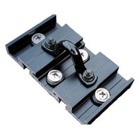 山喜産業 マジカナテック 屋根安全金具　タル木固定化粧スレート屋根安全金具 セーフティガシット ブラック　1セット(8個入)（直送品）