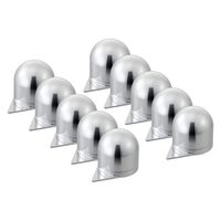 パーマンコーポレーション ゆるみチェックナットキャップクロームメッキ新ISO33mm大型車用10ヶ入 1216143000 1個（直送品）