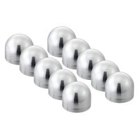 パーマンコーポレーション ゆるみチェックナットキャップクロームメッキ新ISO33mm大型車用10ヶ入 1216160000 1個（直送品）