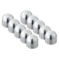 パーマンコーポレーション ゆるみチェックナットキャップクロームメッキ新ISO33mm大型車用10ヶ入 1216173000 1個（直送品）