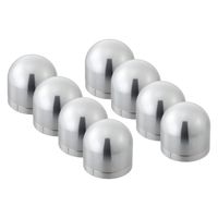 パーマンコーポレーション ゆるみチェックナットキャップクロームメッキ新ISO33mm大型低床車用8ヶ入 1216172000 1個（直送品）