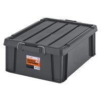 【バックルコンテナ】アイリスオーヤマ コンテナ 金属バックル コンテナボックス 容量39.4L BL-43R チャコールグレー 1個