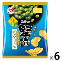 堅あげポテトだだちゃ豆味 1セット（1袋×6） カルビー スナック菓子 ポテトチップス おつまみ - アスクル