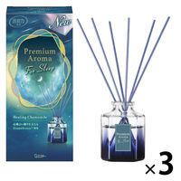 お部屋の消臭力 プレミアムアロマ スティック 部屋用 ヒーリングカモミール 本体 50ml 1セット（1個×3） 芳香剤 エステー