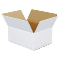 トッパン・コスモ 80サイズ白ダンボール 10枚セット 32×23×15cm FW07-0010-SK 1セット(10枚)（直送品）