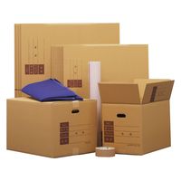 トッパン・コスモ 引越しセット1~2人 ダンボール 15枚+テープ+緩衝材+布団袋 ZH07-0015-SK 1セット（直送品）