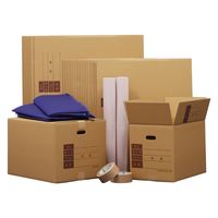 トッパン・コスモ 引越しセット3~4人 ダンボール 30枚+テープ+緩衝材+布団袋 ZH11-0030-SK 1セット（直送品）