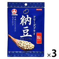 フリーズドライ納豆 粒タイプ チャック付 30g 1セット（1袋×3）旭松食品