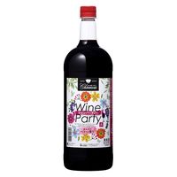 シャンモリ ワインパーティー 赤ワイン やや辛口　1.5L ペット 1本 盛田甲州ワイナリー 国産　1500ml