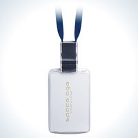 ソニック リールストラップカードホルダー IC 縦 EX-4106-B 1個