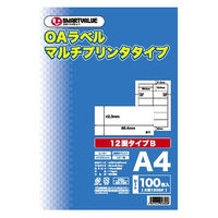 ジョインテックス OAマルチラベルB 12面100枚 A236J 1冊