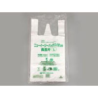 福助工業 レジ袋 ニューイージーバッグバイオ25 長舌片 L 半透明 0364177 1袋(100枚)