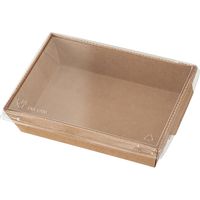 Deto４箱セット ヘッズ 無地フタ付デリボックス/クラフト-4 MK-DEB4 1セット(1