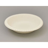 ペーパーウェア 紙皿 ナチュラルパルプボウル 18cm【weeco】 00413808 1袋(50枚)（直送品）