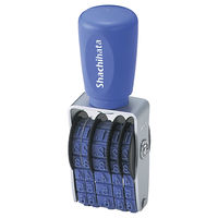 シヤチハタ 欧文日付 4号 ゴシック体(袋) NFD-4G/H 1個