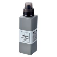 エコー金属 洗濯洗剤用詰め替えボトル(600mL)角型グレー 0299-296 1個