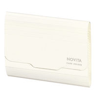 コクヨ ポケットが大きく開くカードホルダー<ノビータ> 6ポケット オフホワイト メイ-NV952W 1冊