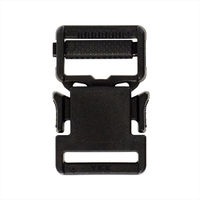 清原 プラスチックバックル 20mm 黒 SUN16-89 1袋