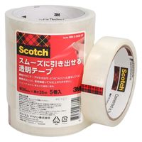 スリーエム(3M) スコッチ スムーズに引き出せる透明テープ 大巻 3インチ 補修 幅24mm×長さ35m 25巻 600-3-2435-5P