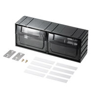 サンワサプライ 作業台専用オプション ツールBOX　 中 幅300×奥行98×高さ113mm ブラック RAC-WDKT-PTM 1個（直送品）