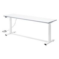 サンワサプライ 電動昇降作業台 メラミン化粧天板 幅1800×奥行500mm ホワイト ERD-WDKM18050W 1台（直送品）