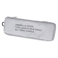 【LAKOLE/ラコレ】 カラビナ付き折り畳み傘ケース グレー