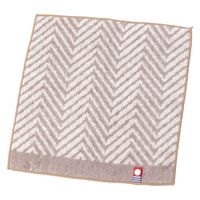 【LAKOLE/ラコレ】 今治産ハンドタオル（ヘリンボーン） ピンクベージュ