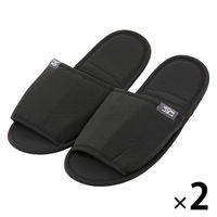 パッカブルスリッパ ブラック 1セット（1足×2） LAKOLE/ラコレ