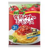 ハウス食品 完熟トマトのミートソース 3袋入 1個 レンジ対応 パスタソース