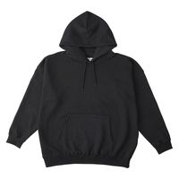 CROSS&STITCH レギュラーウェイトビッグシルエットプルパーカー 長袖 メンズ ブラック BP2281-9-XL XL 無地 1枚（直送品）