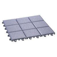 ワタナベ工業 システムエコタイル 30X30cm スレートグレー EJ-304 1セット(300枚)（直送品）