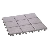 ワタナベ工業 システムエコタイル 30X30cm ライトグレー EJ-303 1セット(120枚)（直送品）
