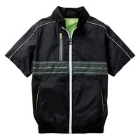 GG（ジージー） ＥＦ用半袖ブルゾン ブラック L  8329-01　1着　「服単品」（直送品）